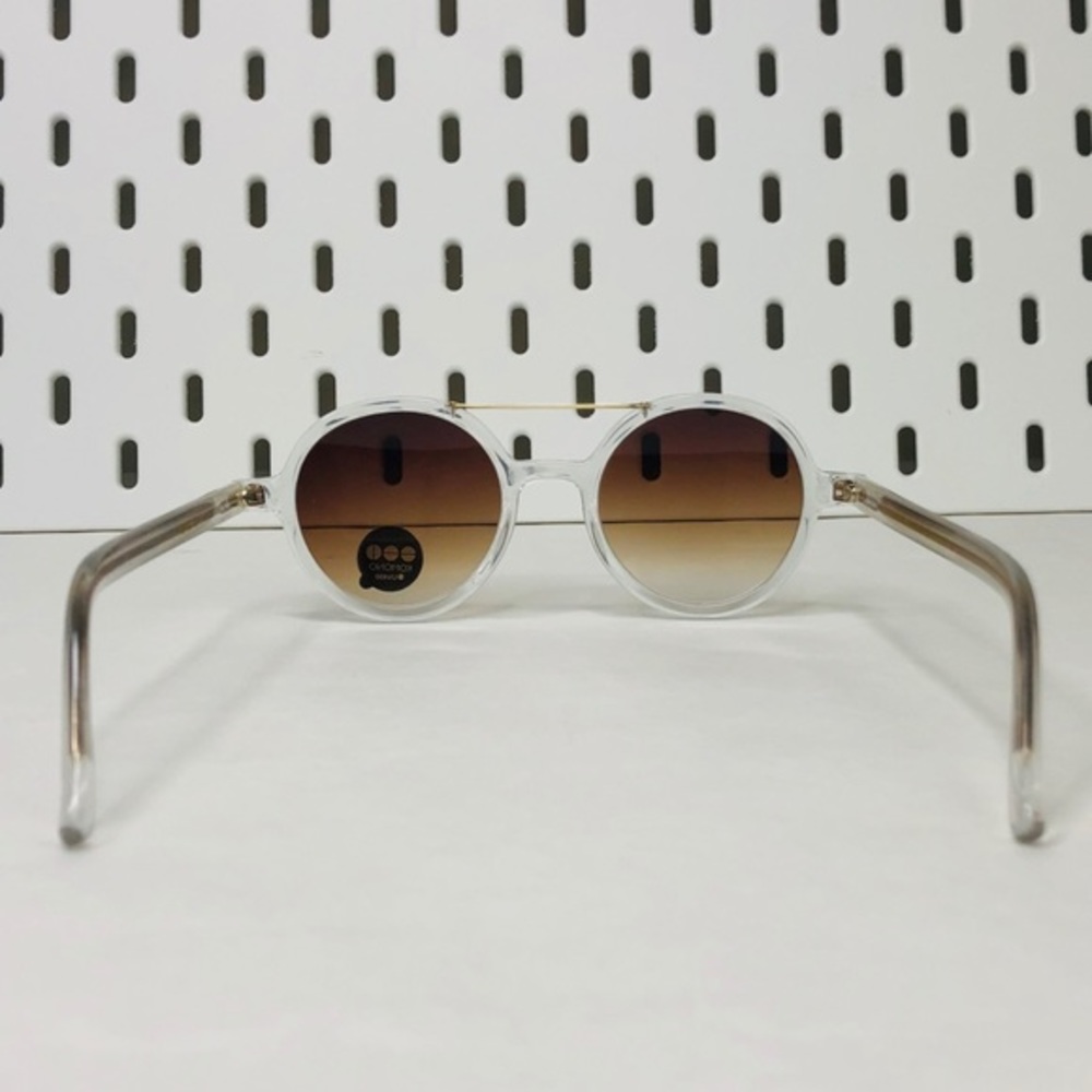 KOMONO sunglasses NEW Vivien Clear round gold UV400 - Picture 10 of 16